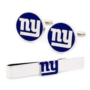 New York Giants Cufflinks and Tie Bar Gift Set-Cufflinks-Cufflinks, Inc.-Top Notch Gift Shop