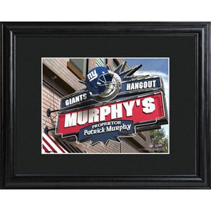 New York Giants Personalized Tavern Sign Print with Matted Frame-Print-JDS Marketing-Top Notch Gift Shop