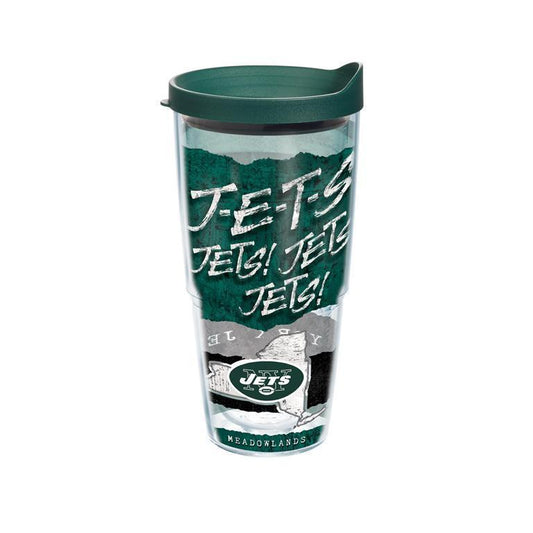 New York Jets Statement 24 oz. Tervis Tumbler with Lid - (Set of 2)-Tumbler-Tervis-Top Notch Gift Shop