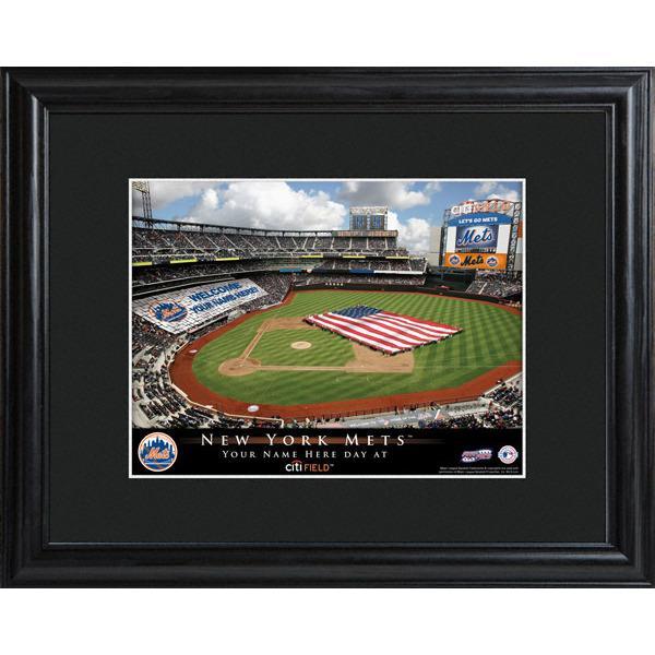 New York Mets Personalized Ballpark Print with Matted Frame-Print-JDS Marketing-Top Notch Gift Shop