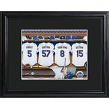 New York Mets Personalized Locker Room Print with Matted Frame-Print-JDS Marketing-Top Notch Gift Shop