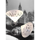 New York Skyline Martini Glass (Set of 2)-Martini Glass-Asta Glass-Top Notch Gift Shop