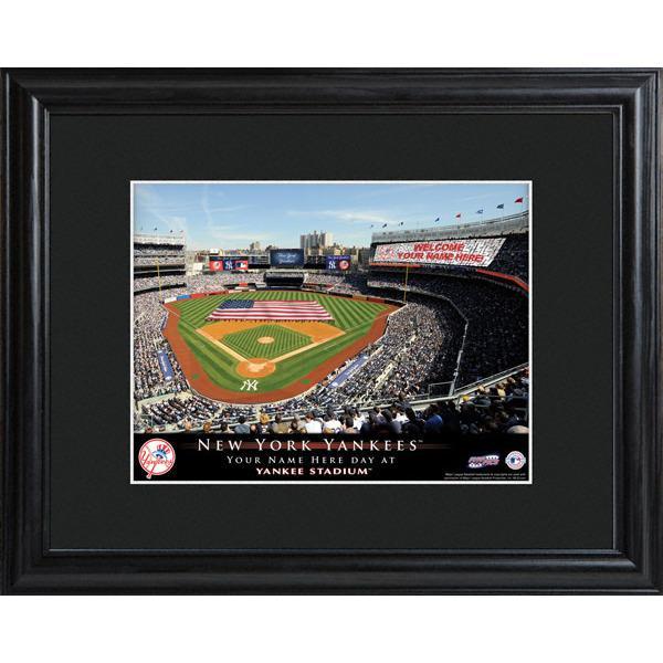 New York Yankees Personalized Ballpark Print with Matted Frame-Print-JDS Marketing-Top Notch Gift Shop