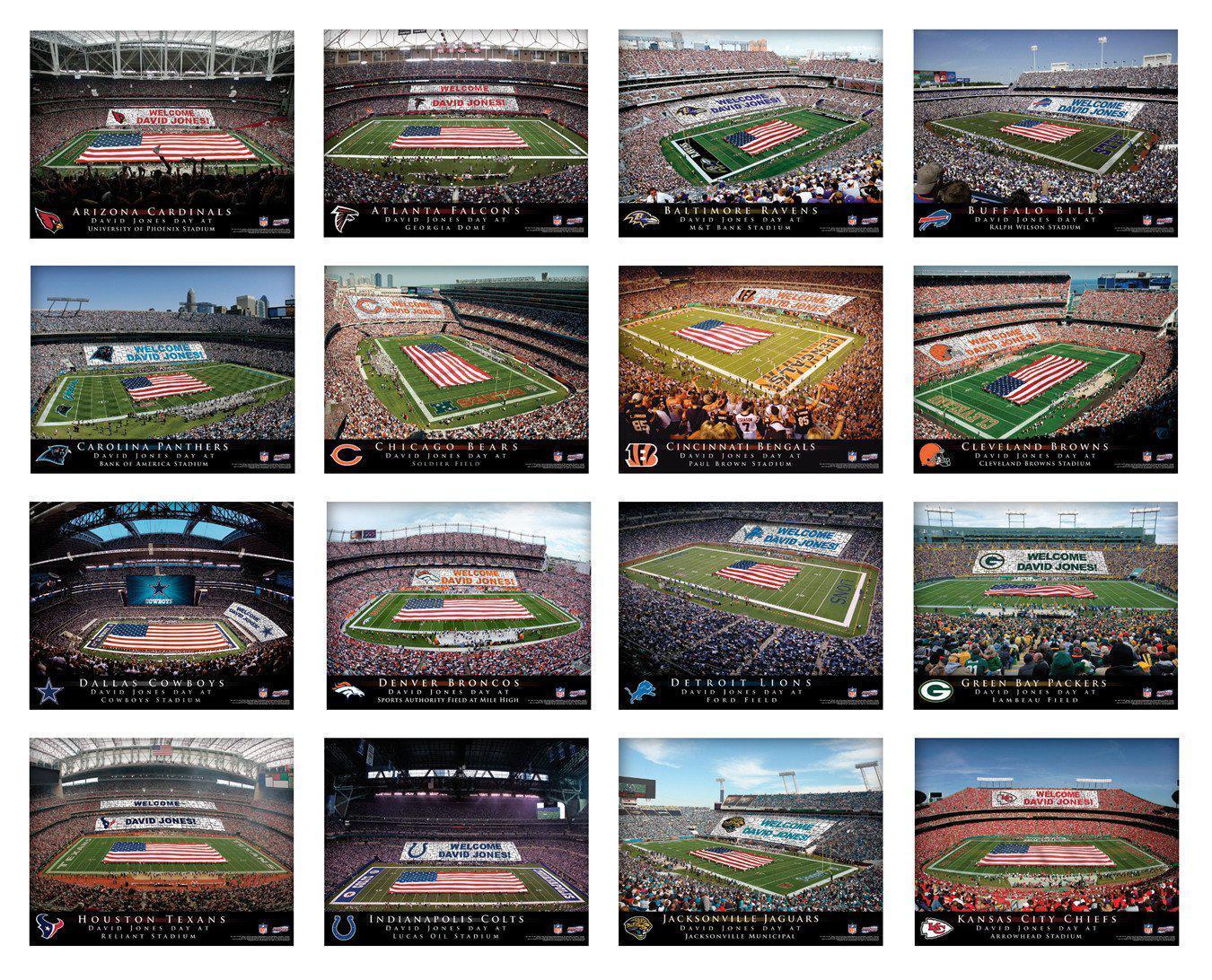 NFL Stadium Personalized Canvas Prints-Print-JDS Marketing-Top Notch Gift Shop