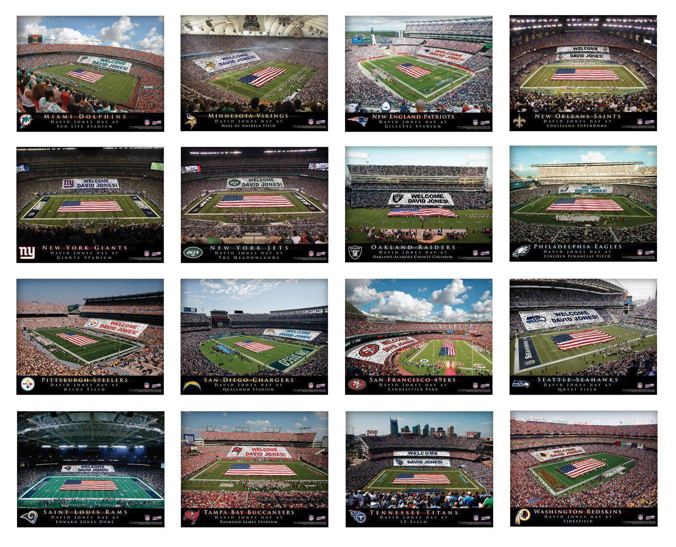 NFL Stadium Personalized Canvas Prints-Print-JDS Marketing-Top Notch Gift Shop