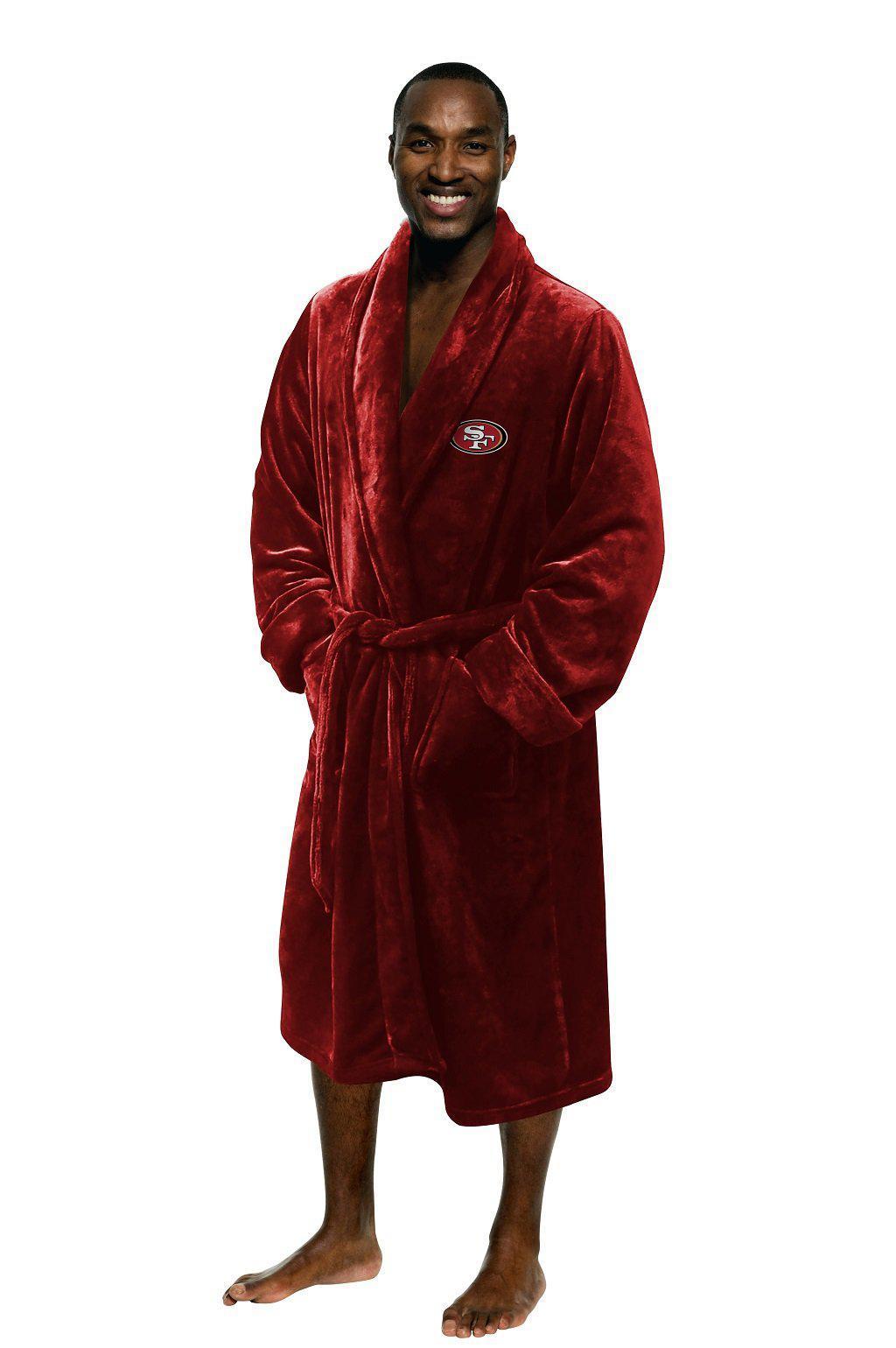 San Francisco 49ers Men's Silk Touch Plush Bath Robe-Bathrobe-Northwest-Top Notch Gift Shop