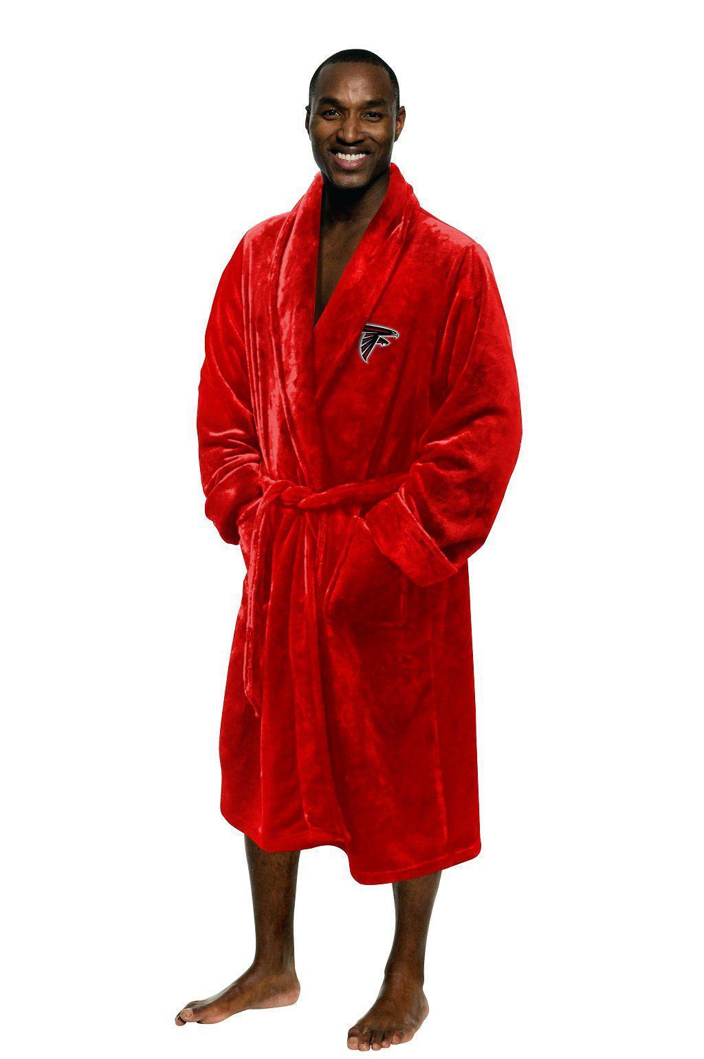 Atlanta Falcons Men's Silk Touch Plush Bath Robe-Bathrobe-Northwest-Top Notch Gift Shop