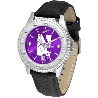 Northwestern Wildcats Competitor AnoChrome - Poly/Leather Band Watch-Watch-Suntime-Top Notch Gift Shop