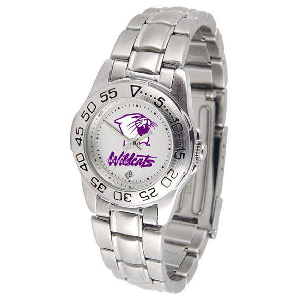 Northwestern Wildcats Ladies Steel Band Sports Watch-Watch-Suntime-Top Notch Gift Shop