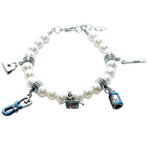 Nurse Charm Bracelet in Silver-Bracelet-Whimsical Gifts-Top Notch Gift Shop