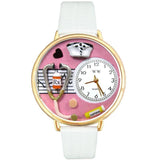 Nurse Pink Watch in Gold (Large)-Watch-Whimsical Gifts-Top Notch Gift Shop