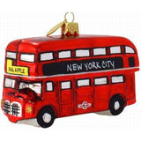 NYC Sight-Seeing Bus Blown Glass Christmas Ornament-Ornament-Landmark Creations-Top Notch Gift Shop