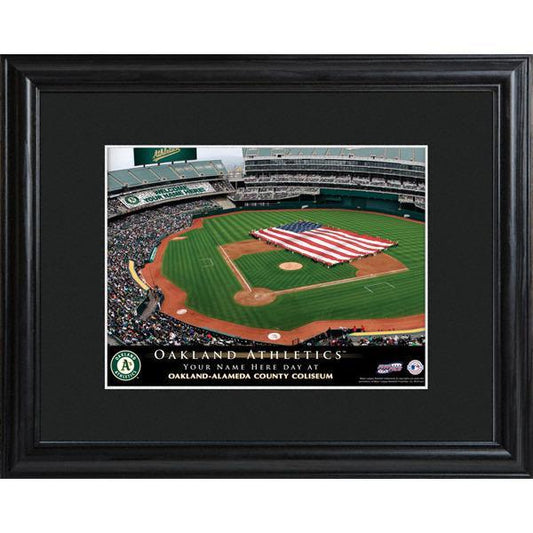 Oakland Athletics Personalized Ballpark Print with Matted Frame-Print-JDS Marketing-Top Notch Gift Shop