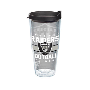 Oakland Raiders Gridiron 24 oz. Tervis Tumbler with Lid - (Set of 2)-Tumbler-Tervis-Top Notch Gift Shop