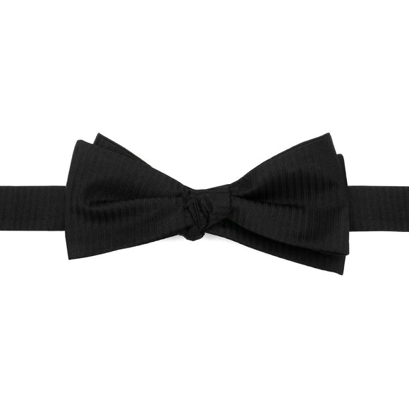 Black Formal Pinstrip Men's Bow Tie-Necktie-Cufflinks, Inc.-Top Notch Gift Shop