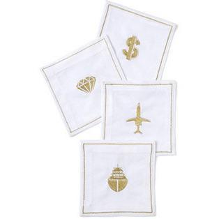 Obnoxious Affluence Linen Napkins - Set of 4-Bar Tool-Slant-Top Notch Gift Shop