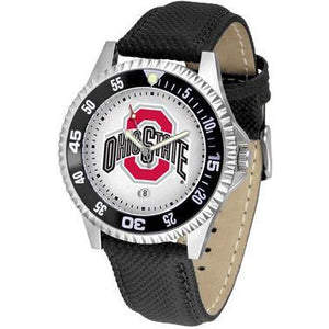 Ohio State Buckeyes Competitor - Poly/Leather Band Watch-Watch-Suntime-Top Notch Gift Shop