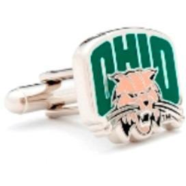 Ohio University Bobcats Enamel Cufflinks-Cufflinks-Cufflinks, Inc.-Top Notch Gift Shop