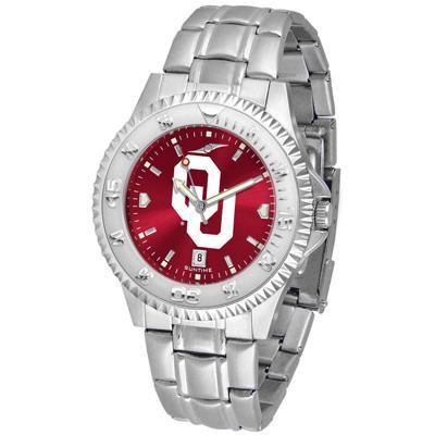 Oklahoma Sooners Competitor AnoChrome - Steel Band Watch-Watch-Suntime-Top Notch Gift Shop