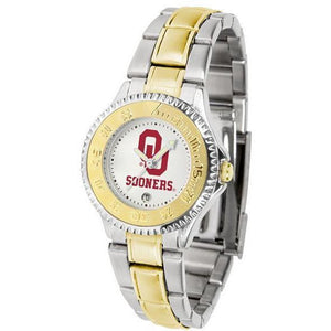 Oklahoma Sooners Ladies Competitor Two-Tone Band Watch-Watch-Suntime-Top Notch Gift Shop