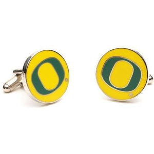 Oregon Ducks Enamel Cufflinks-Cufflinks-Cufflinks, Inc.-Top Notch Gift Shop