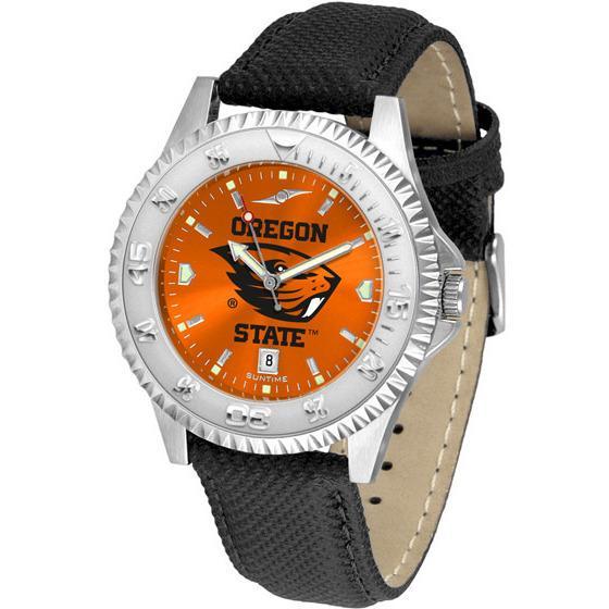 Oregon State Beavers Competitor AnoChrome - Poly/Leather Band Watch-Watch-Suntime-Top Notch Gift Shop