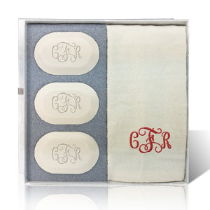Personalized Carved Soap Luxury Gift Set - Monogram-Bath and Body-Carved Solutions-Top Notch Gift Shop