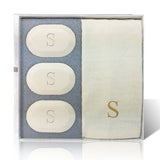 Personalized Carved Soap Luxury Gift Set - Single Initial-Bath and Body-Carved Solutions-Top Notch Gift Shop