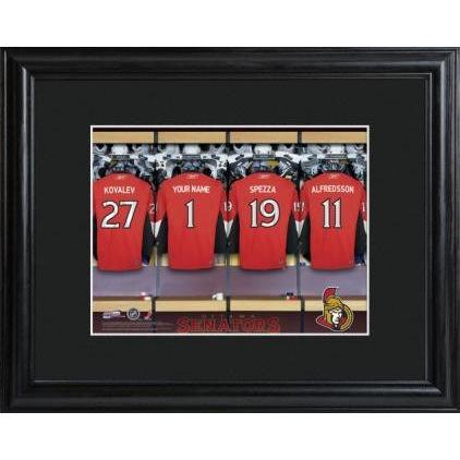 Ottawa Senators Personalized Locker Room Print with Matted Frame-Print-JDS Marketing-Top Notch Gift Shop