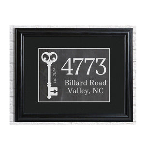 Our First Home Personalized Black Chalboard Framed Print-Wall Art-JDS Marketing-Top Notch Gift Shop