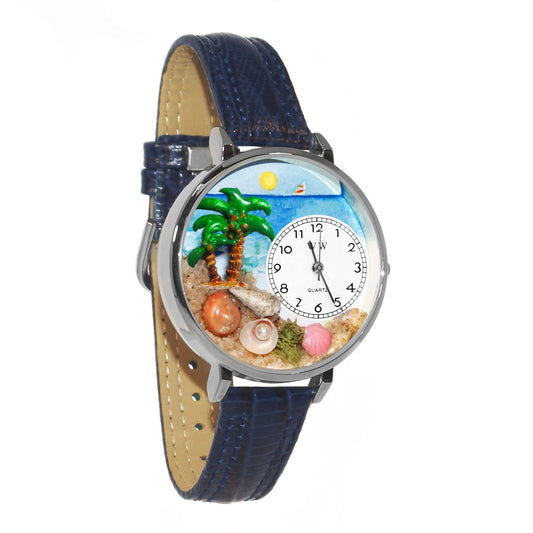 Palm Tree Watch in Silver (Large)-Watch-Whimsical Gifts-Top Notch Gift Shop