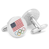 Team USA Winter Olympics 2018 Cufflinks-Cufflinks-Cufflinks, Inc.-Top Notch Gift Shop