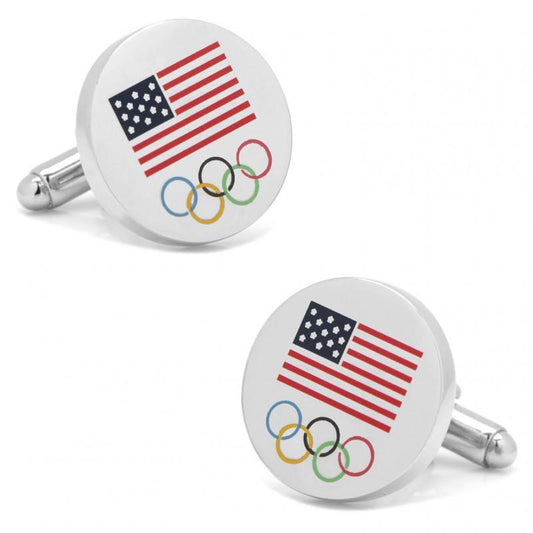 Team USA Winter Olympics 2018 Cufflinks-Cufflinks-Cufflinks, Inc.-Top Notch Gift Shop