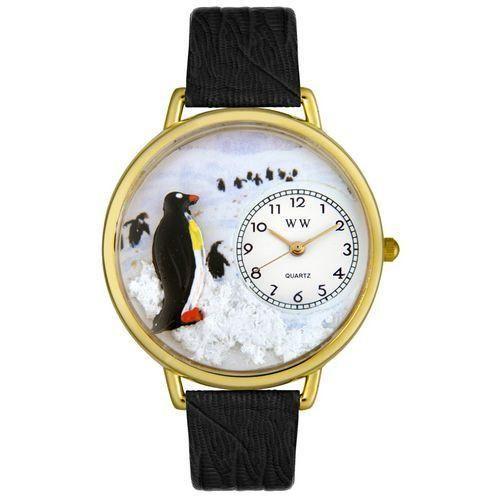 Penguin Watch in Gold (Large)-Watch-Whimsical Gifts-Top Notch Gift Shop