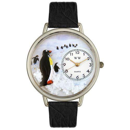 Penguin Watch in Silver (Large)-Watch-Whimsical Gifts-Top Notch Gift Shop