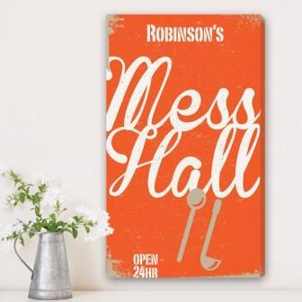 Family Mess Hall Personalized Canvas Print (14"x24")-Canvas Signs-JDS Marketing-Top Notch Gift Shop