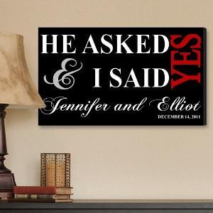 He Asked Personalized Canvas Print (14