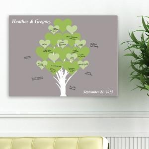 Blooming Hearts Personalized Canvas Print (18"x24")-Canvas Signs-JDS Marketing-Top Notch Gift Shop