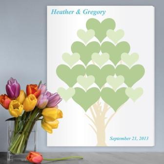 Branches of Love Personalized Canvas Print (18