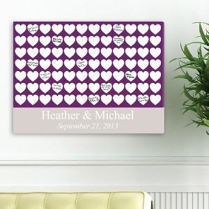 Heartful Wishes Personalized Canvas Print (18