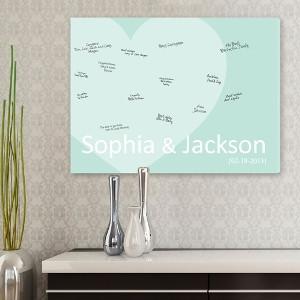 Signature Heart Personalized Canvas Print (18"x24")-Canvas Signs-JDS Marketing-Top Notch Gift Shop