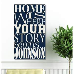 Where Our Story Begins Personalized Canvas Print (18"x24")-Canvas Signs-JDS Marketing-Top Notch Gift Shop