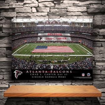 NFL Stadium Personalized Canvas Prints-Print-JDS Marketing-Top Notch Gift Shop