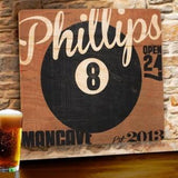 8-Ball Personalized Tavern Wood Sign-Tavern Sign-JDS Marketing-Top Notch Gift Shop