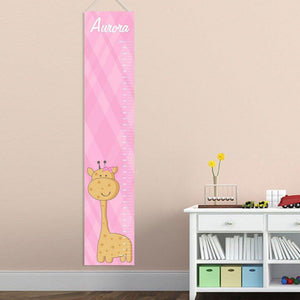 Baby Girl Giraffe Personalized Height Chart-Height Chart-JDS Marketing-Top Notch Gift Shop
