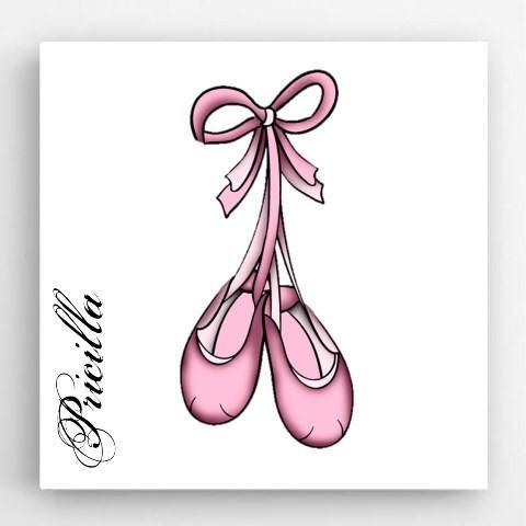 Ballet Shoes Kids Personalized Canvas-Canvas Signs-JDS Marketing-Top Notch Gift Shop