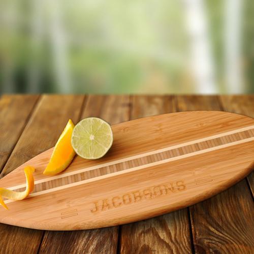 Bamboo Personalized Surfboard Cutting Board-Bar Tool-JDS Marketing-Top Notch Gift Shop