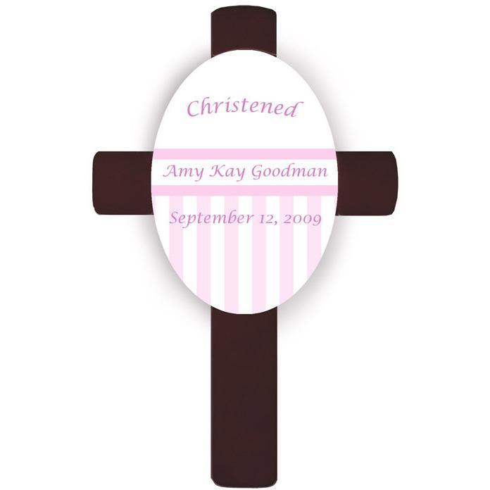 Pink Personalized Baptismal Cross-Cross-JDS Marketing-Top Notch Gift Shop