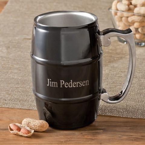 Black Enamel Personalized Tankard-Beer Mug-JDS Marketing-Top Notch Gift Shop