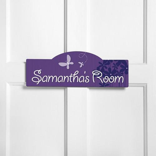 Blooms and Butterflies Personalized Room Sign-Wall Art-JDS Marketing-Top Notch Gift Shop